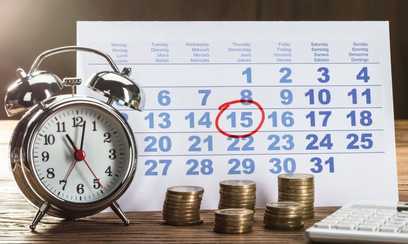 economic calendar important date marked